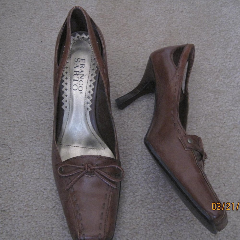 Almost New Franco Sarto Brown Shoe Size 8M